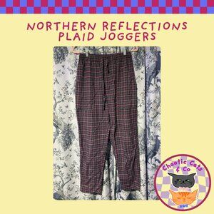 Northern Reflections Vintage Plaid Jogger pants